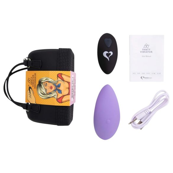 FEELZTOYS Alushousujen akku, langaton klitorista kiihottava (violetti)