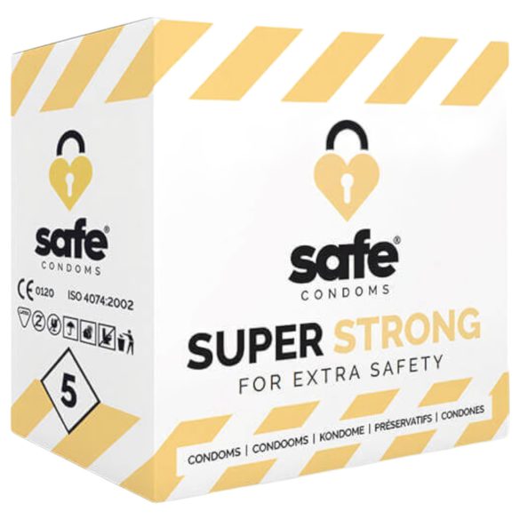 SAFE Super Strong - erittäin vahvat kondomit (5 kpl)