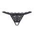 Obsessive 831-THC-1 - avon pitsitangat rusetilla (musta) - L/XL