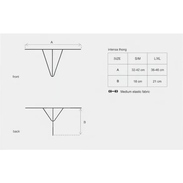 Obsessive Intensa - stringit - pitsi - musta