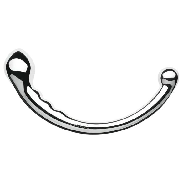 Le Wand - kaksipäinen dildō - ruostumaton teräs - hopea