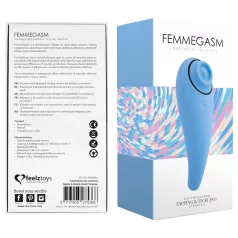   FeelzToys - 2in1 klitoriskiihotin ja vibraattori - ladattava - sininen