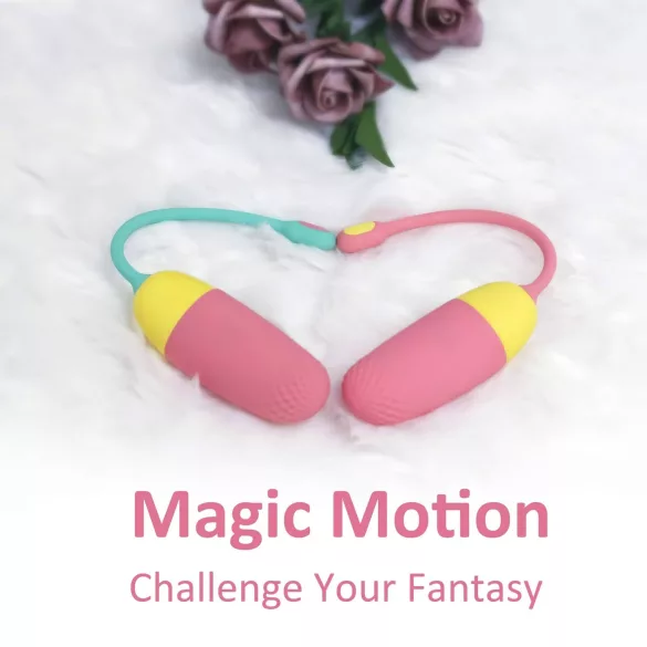 Magic Motion Vini - vibraatiomuna kauko-ohjattava ladattava silikoninen oranssi