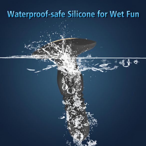 Aixiasia Roy - ladattava kaukosäädettävä lökö anaalivibraattori - musta