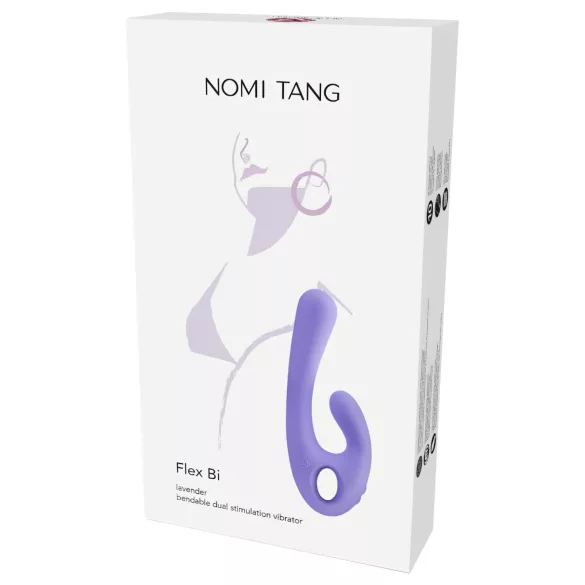 Nomi Tang - vibraattori klitoriskiihottimella - ladattava - violetti