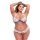 Baci Plus Size - kukkaketokukka pitsisetti (valkoinen)