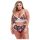 Baci Plus Size - kukkakuviollinen pitsirintaliivisetti