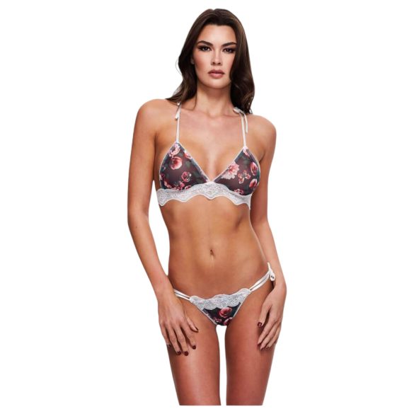 Baci - kukka pitsiliivit setti - M/L