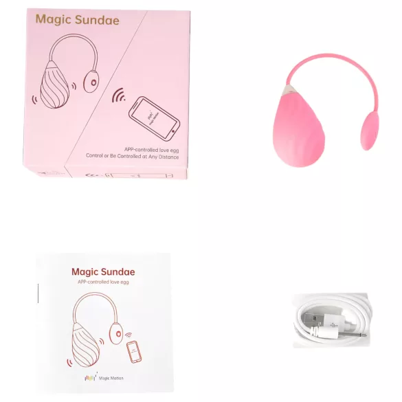 Magic Motion Sundae - älyvibraatio muna - ladattava - pinkki