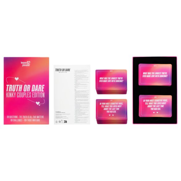 Tease&Please - paripeli parihaasteet - englanninkielinen