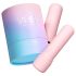 Vush Pop Gloss - ladattava, vedenkestävä mini vibraattori (pinkki)