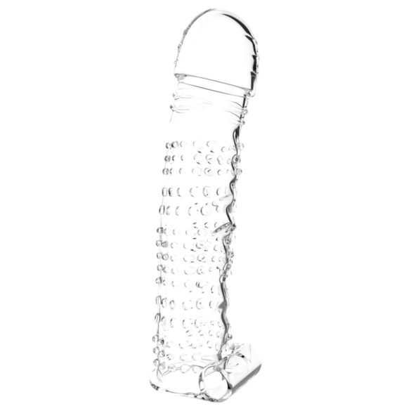 Lonely - tärisevä penisholkki nystyröillä - läpinäkyvä