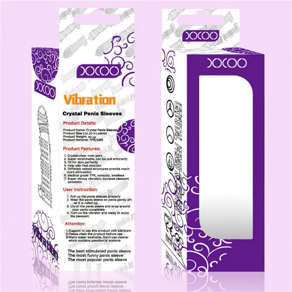 Lonely - tärisevä penisholkki nystyröillä - läpinäkyvä