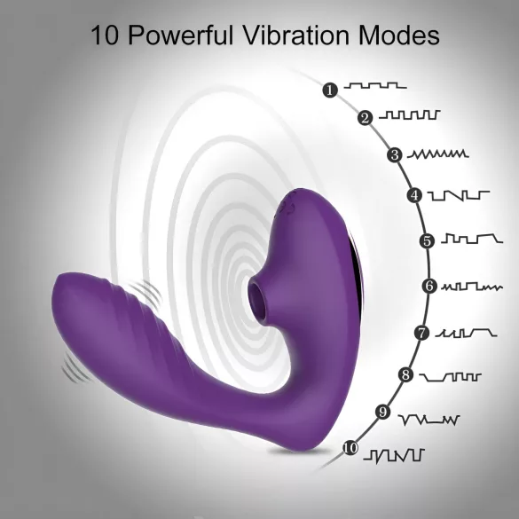 Tracy's Dog OG - G-piste vibrator ja klitoriskiihotin - violetti
