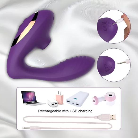 Tracy's Dog OG - G-piste vibrator ja klitoriskiihotin - violetti