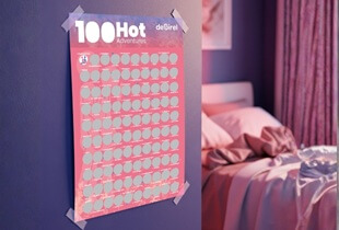 100 seksiasentoa raaputettavaksi: Seikkailukarttasi makuuhuoneeseen